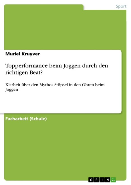 Topperformance beim Joggen durch den richtigen Beat? - Muriel Kruyver