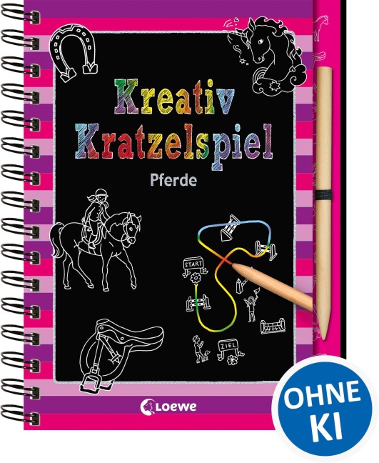 Kreativ-Kratzelspiel: Pferde - 