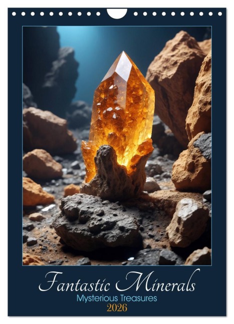 Fantastic Minerals - Mysterious Treasures (Wall Calendar 2026 DIN A4 portrait), CALVENDO 12 Month Wall Calendar - Sebastian Luedke