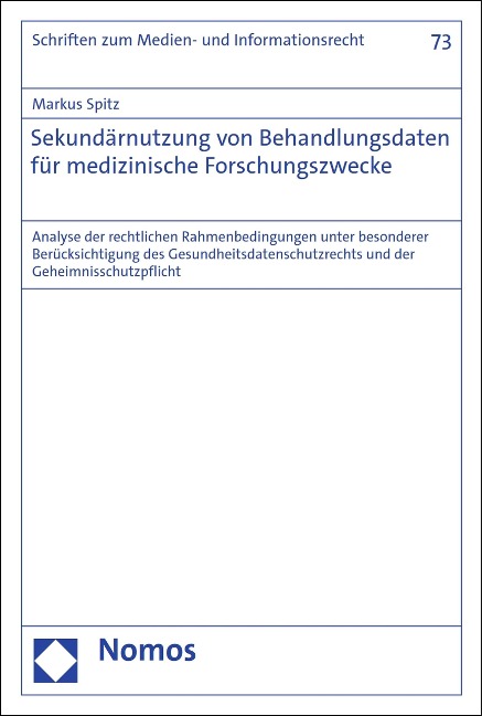 Sekundärnutzung von Behandlungsdaten für medizinische Forschungszwecke - Markus Spitz
