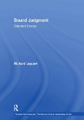 Cover-Bild zum Titel 'Sound Judgment' von 'Richard Leppert'