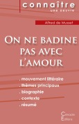Cover-Bild zum Titel 'Fiche de lecture On ne badine pas avec l'amour de Musset (Analyse littéraire de référence et résumé complet)' von 'Alfred De Musset'