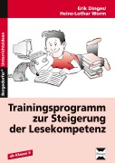 Cover-Bild zum Titel 'Trainingsprogramm: Steigerung d. Lesekompetenz' von 'Erik Dinges, Heinz-Lothar Worm'