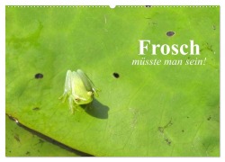 Cover-Bild zum Titel 'Frosch müsste man sein! (Wandkalender 2026 DIN A2 quer), CALVENDO Monatskalender' von 'Elisabeth Stanzer'