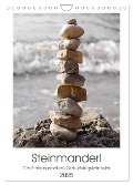 Steinmanderl - Der Steinmännchen Geburtstagskalender (Wandkalender 2025 DIN A4 hoch), CALVENDO Monatskalender - Michaela Schimmack