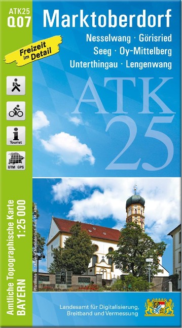 ATK25-Q07 Marktoberdorf (Amtliche Topographische Karte 1:25000) - 