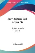 Brevi Notizie Sull' Acqua Pia - B. Blumenstihl