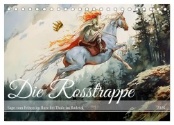 Cover-Bild zum Titel 'Die Rosstrappe - Sage vom Felsen im Harz bei Thale im Bodetal (Tischkalender 2026 DIN A5 quer), CALVENDO Monatskalender' von 'Anja Frost'