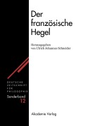 Cover-Bild zum Titel 'Der französische Hegel' von ''
