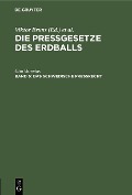 Cover-Bild zum Titel 'Das schwedische Preßrecht' von 'Otto Varenius'