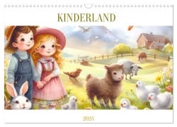 KINDERLAND (Wandkalender 2025 DIN A3 quer), CALVENDO Monatskalender - Vera Laake