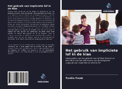 Het gebruik van impliciete lof in de klas - Tenille Frank