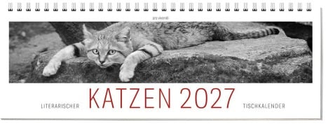 Cover-Bild zum Titel 'Tischkalender Katzen 2027' von 'Vivendi Ars'