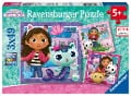 Cover-Bild zum Titel 'Kinderpuzzle 3x49 Teile - Gabby's Dollhouse - Spielzeit mit Gabby' von ''