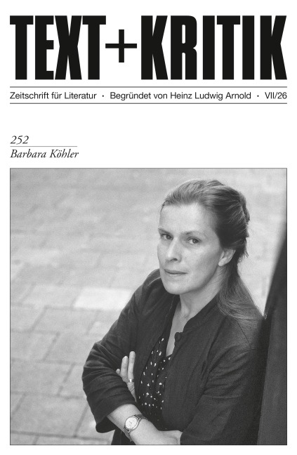 TEXT + KRITIK 252 - Barbara Köhler - 