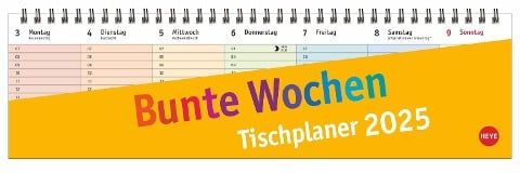 Bunte Wochen Wochenquerplaner 2025 - 