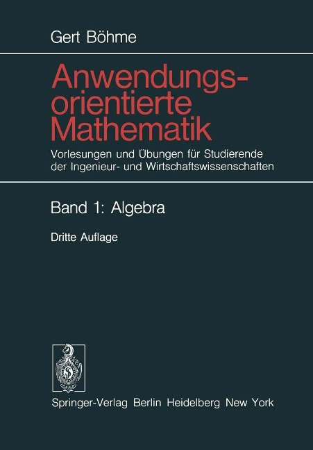 Anwendungsorientierte Mathematik - Gert Böhme