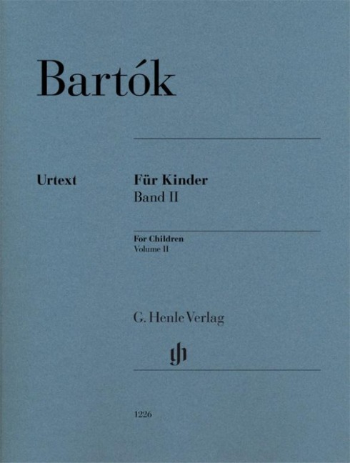 Bartók, Béla - For Children, Volume II - Béla Bartók