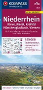 Cover-Bild zum Titel 'KOMPASS Fahrradkarte 3323 Niederrhein, Kleve, Wesel, Krefeld, Mönchengladbach, Viersen mit Knotenpunkten 1:70.000' von ''