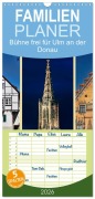 Cover-Bild zum Titel 'Familienplaner 2026 - Bühne frei für Ulm an der Donau mit 5 Spalten (Wandkalender, 21 x 45 cm) CALVENDO' von 'Peter Roder'