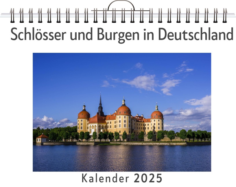 Schlösser und Burgen in Deutschland - (Wandkalender 2025, Kalender DIN A4 quer, Monatskalender im Querformat mit Kalendarium, das perfekte Geschenk) - Leon Schmitt