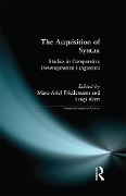 Cover-Bild zum Titel 'The Acquisition of Syntax' von ''