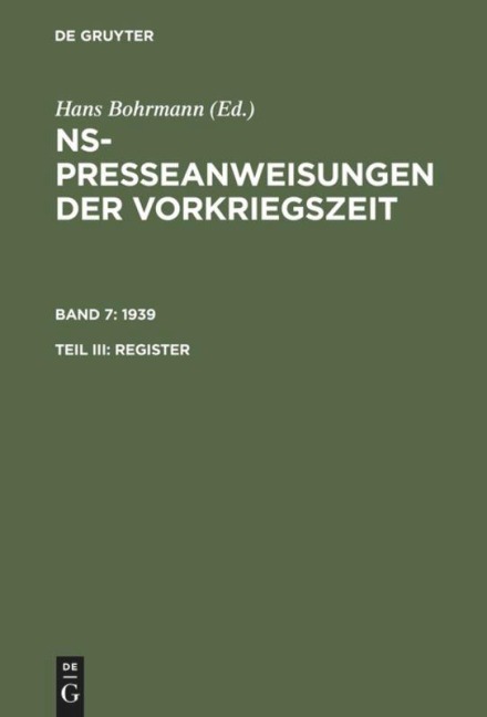 1939. Register - 