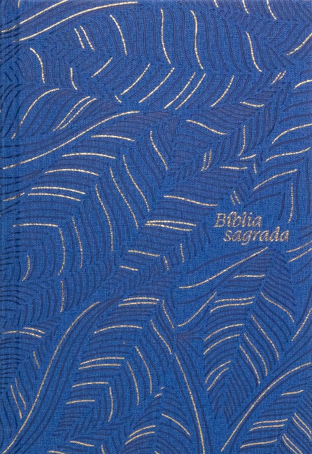 Bíblia Slim NVI, Letra Grande, Azul, Abstrata - 