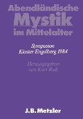 Cover-Bild zum Titel 'Abendländische Mystik im Mittelalter' von ''