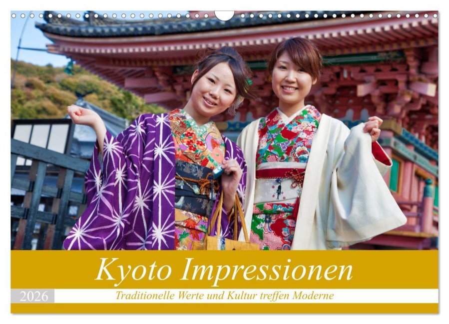 Kyoto Impressionen (Wandkalender 2026 DIN A3 quer), CALVENDO Monatskalender - Michael Kurz
