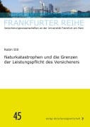 Cover-Bild zum Titel 'Naturkatastrophen und die Grenzen der Leistungspflicht des Versicherers' von 'Robin Ettl'