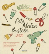 Cover-Bild zum Titel 'Foto-Malen-Basteln Bastelkalender Graspapier 2026' von ''