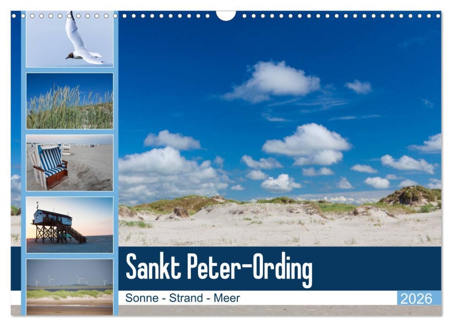 Sankt Peter-Ording. Sonne - Strand - Meer (Wandkalender 2026 DIN A3 quer), CALVENDO Monatskalender - Sabine Reuke