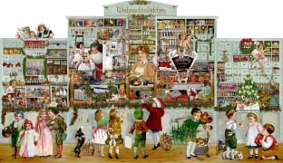 Cover-Bild zum Titel 'Aufstell-Adventskalender - Das Weihnachtslädchen' von ''