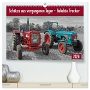 Cover-Bild zum Titel 'Schätze aus vergangenen Tagen - geliebte Trecker (hochwertiger Premium Wandkalender 2026 DIN A2 quer), Kunstdruck in Hochglanz' von 'Claudia Kleemann'