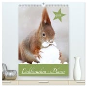 Eichhörnchen - Planer (hochwertiger Premium Wandkalender 2026 DIN A2 hoch), Kunstdruck in Hochglanz - Birgit Cerny
