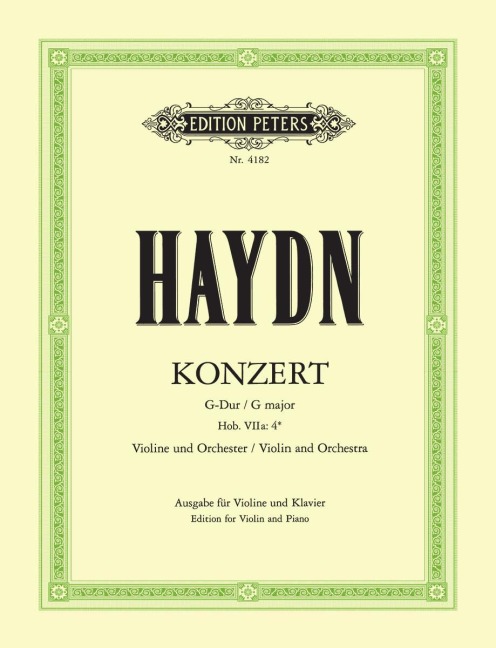 Violin Concerto in G Hob. VIIa:4 - Joseph Haydn