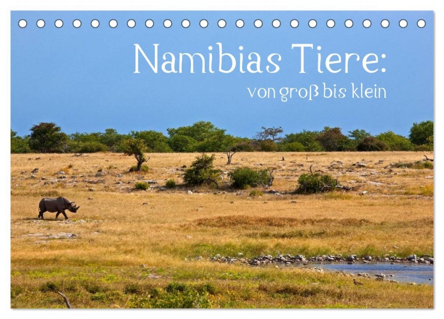Namibias Tiere: von groß bis klein (Tischkalender 2026 DIN A5 quer), CALVENDO Monatskalender - Ingo Paszkowsky