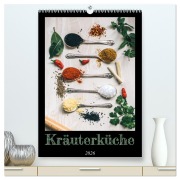 Cover-Bild zum Titel 'Kräuterküche - Pikante Stilleben aus der Gewürzküche (hochwertiger Premium Wandkalender 2026 DIN A2 hoch), Kunstdruck in Hochglanz' von 'Millennial Designs Publishing'