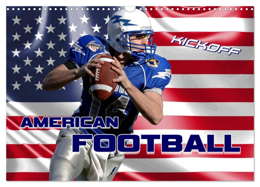 American Football - Kickoff (Wandkalender 2026 DIN A3 quer), CALVENDO Monatskalender - Renate Bleicher