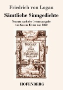 Cover-Bild zum Titel 'Sämtliche Sinngedichte' von 'Friedrich Von Logau'