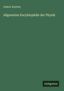 Cover-Bild zum Titel 'Allgemeine Encyklopädie der Physik' von 'Gustav Karsten'