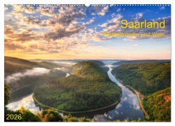 Cover-Bild zum Titel 'Saarland Weltkulturerbe und Wein (Wandkalender 2026 DIN A2 quer), CALVENDO Monatskalender' von 'Prime Selection'
