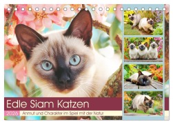 Cover-Bild zum Titel 'Edle Siamkatzen. Anmut und Charakter im Spiel mit der Natur (Tischkalender 2026 DIN A5 quer), CALVENDO Monatskalender' von 'Rose Hurley'