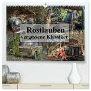 Cover-Bild zum Titel 'Rostlauben - vergessene Klassiker (hochwertiger Premium Wandkalender 2026 DIN A2 quer), Kunstdruck in Hochglanz' von 'Carina Buchspies'