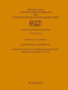Cover-Bild zum Titel 'Koptisches Namenbuch' von 'Monika R. M. Hasitzka'