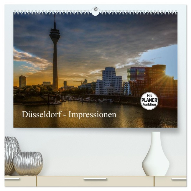 Düsseldorf - Impressionen (hochwertiger Premium Wandkalender 2026 DIN A2 quer), Kunstdruck in Hochglanz - Michael Fahrenbach