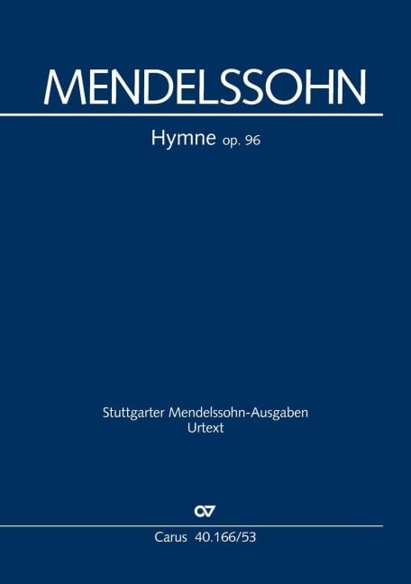 Hymne (Klavierauszug, auch Orgelauszug) - Felix Mendelssohn Bartholdy