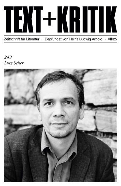 TEXT + KRITIK 249 - Lutz Seiler - 