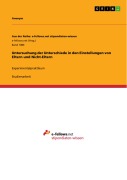 Cover-Bild zum Titel 'Untersuchung der Unterschiede in den Einstellungen von Eltern und Nicht-Eltern' von ''